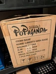 Mindstyle X Popaganda English Liberty Grin Black Light Bronze Patina Base. Fixed Price $60.00.