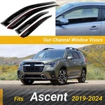Fits Subaru Ascent 2019-2024 Window Vent Visors Sun Rain Guards Deflectors. Fixed Price $45.99.