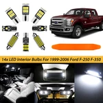 White Led Interior Map Dome Lights Kit Package Ford F-250 F-350 1999 2016. Fixed Price $13.99.