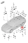 Genuine Porsche Panamera 971 Warning Lamp 958919238. Fixed Price $41.96.