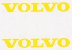 2 New Volvo 4"YELLOW Stickers Windows Truck Car Show. Fixed Price $7.33.