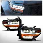 For 14-21 Toyota Tundra Blk Full Led Sequential Tube Quad Projector Head Lights. Fixed Price $339.95.