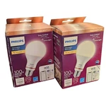 Philips Smart Light Bulbs - Soft White 14.5W Led A21 100W (lot 2). Fixed Price $19.99.