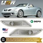 Euro Clear Front Bumper Side Marker Lights For 05-11 Mercedes R171 Slk Class. Fixed Price $49.95.