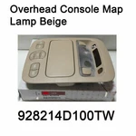 New Oem Overhead Console Map Lamp Beige 928214D100TW Kia Sedona 2006-2015. Fixed Price $71.98.