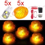 5PCS Amber Cab Top Marker Lamp Xenon White Led+wiring Kit For Chevrolet Gmc C/k. Fixed Price $17.23.