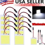 Lot 48SMD Panel Led Festoon T10 BA9S Car Interior Dome Map Light Bulbs White. Fixed Price $8.10.