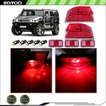 5PCS Red Lens Cab Marker Lights T10 5730 White Led For 2003-2009 Hummer H2. Fixed Price $26.89.