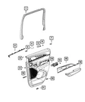 Genuine Mopar Door Lamp Right 68458025AC. Fixed Price $41.50.