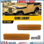 Left Right Front Amber Fender Side Marker Lights For Jeep CJ5 Scrambler Sj 2-10X. Fixed Price $8.54.