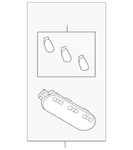 Genuine Nissan Map Lamp Assembly 26430-3ZA1A. Fixed Price $66.10.