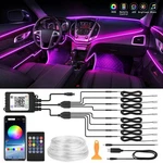 6/8/10 Rgb Led Car Interior Strip Lights Atmosphere Neon Ambient Lighting Kits. Fixed Price $60.88.