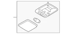 Genuine Nissan Dome Lamp Assembly 26410-ZT60A. Fixed Price $31.61.