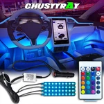 4X Music 36 Led Rgb Strips Atmosphere Car Interior Decorate Light Waterproof Usb. Fixed Price $19.99.