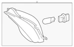 Genuine Toyota Daytime Run Lamp 81510-06050. Fixed Price $36.44.