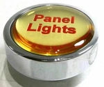 Panel Lights Knob For Peterbilt Kenworth Chrome Gold W/ Red Letters GG#96302. Fixed Price $19.34.