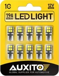 Auxito 194 Led 6000K White 168 2825 W5W T10 Wedge 14-SMD Interior Car Bulbs. Fixed Price $21.98.