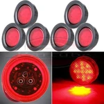 6PCS Sealed 2.5" Round Trailer Lamps Clearance Side Marker Light - Red 13LED. Fixed Price $26.65.