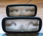 Hella Interior Lights, Black Bezel Fits 911 1976-98 930 964 993 # 90163210128. Fixed Price $59.50.