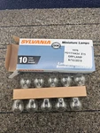 (qty 10) Sylvania 1076.TP: Miniature Light Bulbs 402 Lumens 23W 12V. Fixed Price $19.99.