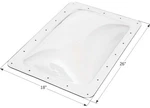 Icon 01820 SL1422C Rv Skylight 22" X 14" - Clear. Fixed Price $102.14.