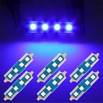 6X 36MM Blue Led Bulb 3014-4-SMD For Car Interior Festoon Dome Map Trunk Light. Fixed Price $13.01.