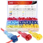 240/60PSC T-taps Wire Terminal Connectors Insulated Quick Splice Combo Kit Lot. Fixed Price $39.99.