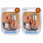 2 Pc Philips Front Turn Signal Light Bulbs For Gmc C1500 Suburban Wh. Fixed Price $14.04.