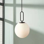 Prospect 11 3/4"W Opal Glass Matte Black Mini Pendant Light. Fixed Price $368.00.