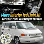 14PC Super White Car Interior Led Light Kit For 1992-2003 Volkswagen Eurovan. Fixed Price $15.28.