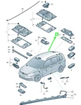 New Volkswagen Tiguan MK2 Rear Reading Interior Light 5G0947291JQAV Original. Fixed Price $51.31.