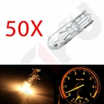 50X Warm White T5 /74 T1.75 T1-3/4 Halogen Dashboard Mini-wedge Bulb Light 12V. Fixed Price $9.99.