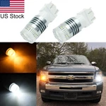For Chevy Silverado 1500 2500HD 2X 3157 Led Amber White Turn Signal Light Bulbs. Fixed Price $25.65.