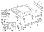 Mercedes Benz C63 Amg C300 2020 Black Map Lamp Assembly 00090040179051. Fixed Price $363.50.