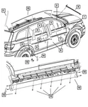 Genuine Mopar B Pillar Applique Left 5116327AA. Fixed Price $51.03.