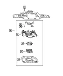 Genuine Mopar Dome And Reading Lamp 7KK96DX9AA. Fixed Price $86.52.