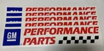 Lot Of 5 Gm Performance Decal, Logo,sticker Decoration, Huge Decals, 24" Long. Fixed Price $22.99.