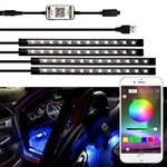 Auxito Rgb Led Car Atmosphere Interior Strip Light Phone Bluetooth App Cont. Fixed Price $18.04.