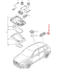 New Audi Q7 Rear Interior Light 4M0947111U57 Genuine. Fixed Price $166.05.