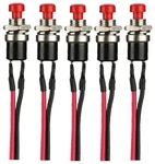 Install Bay Ibvsw Red Momentary Push Button Switch With 6-INCH Wire Leads 5 Pack. Fixed Price $17.95.