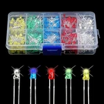 200PCS 5MM 3MM Led Light Kit Yellow White Blue Red Green Assortment With Case. Fixed Price $9.59.