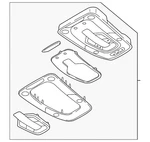 Genuine Audi Overhead Console 4K0-947-135-AL-6PS. Fixed Price $374.21.