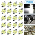 20X White 31MM 16SMD Led Car Interior License Plate Dome Map Light Bulbs 6000K. Fixed Price $10.43.