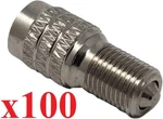 100PCS Double Seal Flow Inflate Through Valve Stem Tire Caps Car Truck Semi Rv. Fixed Price $84.60.