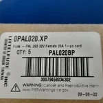 Box Of 5 Littelfuse 0PAL020.XP Automotive Fuses 32V 20A Link Female Card. Fixed Price $30.00.