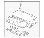Genuine Honda Overhead Console 83250-S0X-A01ZG. Fixed Price $100.30.