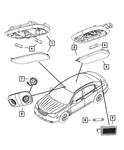 Genuine Mopar Reading Lamp 1CT57DW1AD. Fixed Price $114.17.