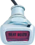 For 1968-76 Mopar A/b/e-body; Seat Belt Warning Light And Cable; Dash Mounted. Fixed Price $99.99.