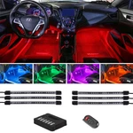 Ledglow 6PC Multi Color Flexible Interior Footwell Underdash Neon Lights Kit. Fixed Price $54.99.