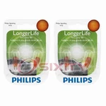 2 Pc Philips Front Side Marker Light Bulbs For Buick Regal 1990 Electrical Ex. Fixed Price $15.08.